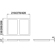 Top cover, for 21 litre bin