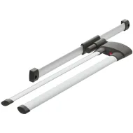Towel rail, Hailo Secco-Alu Line, steel/plastic, extending runners