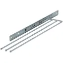 Towel rail, steel, chrome plated, polished, extending runners