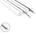 Silicone light diffuser FlipLens, for 5mm COB LED strip, 10m, black
