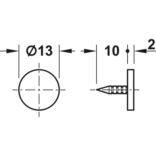 Counterplate, for magnetic pressure catch wooden door, for knocking in