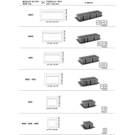 Bottom tray for V-L9XL wastebin W700/800mm anthracite