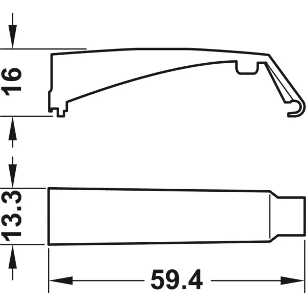 Adapter plate, for push catches