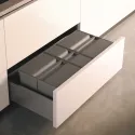Wastebin V-L9XL, for inserting into pull out systems, W600mm 1x20+1x9l H207mm anthracite