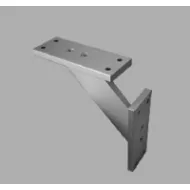 Breakfast bar support, aluminum, inclined, lateral L170mm