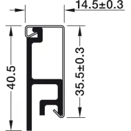 Wall profile, Railing system, aluminium/steel