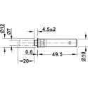 Push catch, for drilling in, Ø10mm or for screw fixing into 32/37 series drilled holes