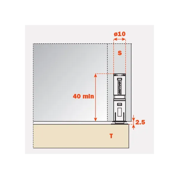 Push catch, for doors, knock-in