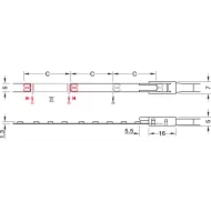 Juosta LED2061 Loox5, L5000mm, 5mm, 12V, 9,6W/m, šalta balta šviesa 5000K