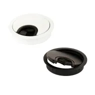 Cable grommet Ø80x13mm with brush stainless steel