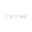 Tray, for railing system SYSTEMA SH1 L305mm H15mm black