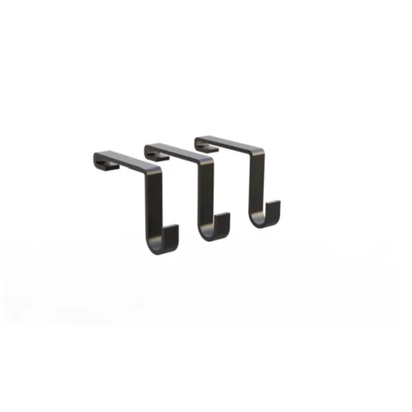 Set of hooks, for railing system KH SYSTEMA black