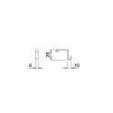Set of hooks, for railing system KH SYSTEMA black