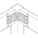 Leg fitting for tables with frames, height 40mm, table fittings