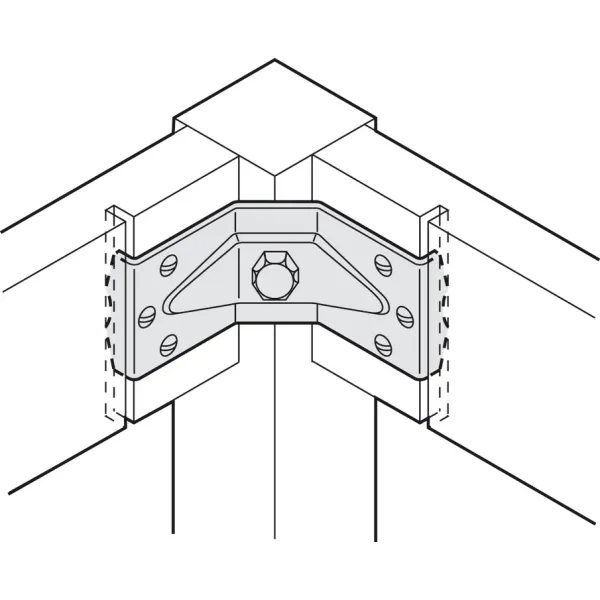 Leg fitting for tables with frames, height 40mm, table fittings