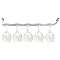 Glass rack, single, chrome