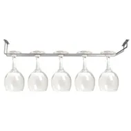Glass rack, single, chrome