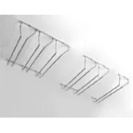 Glass rack, double, chrome