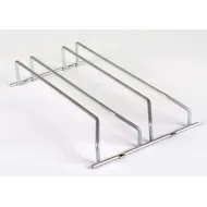 Glass rack, double, chrome