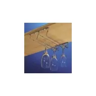 Glass rack, double, chrome
