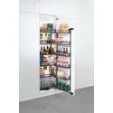 Larder unit pull-out, Kesseböhmer Tandem, with separate door shelf and height adjustable hanging bas