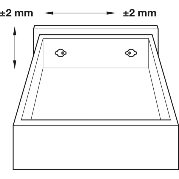 Ekscentrikas fasado reguliavimui +/- 2mm,