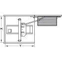 Larder unit pull-out, Kesseböhmer Tandem, with separate door shelf and height adjustable hanging bas
