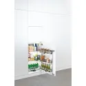 Larder unit pull-out, Kesseböhmer Tandem, with separate door shelf and height adjustable hanging bas