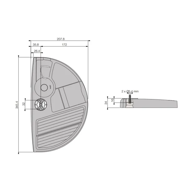 Stationery case 345x207x34mm white