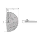 Dėklas kanceliarinis 345x207x34mm, pilka