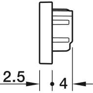 Dangteliai LED profiliui 2102 juoda
