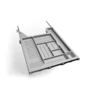 Stationery case with rails 392x480mm gray