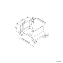 Computer stand with wheels