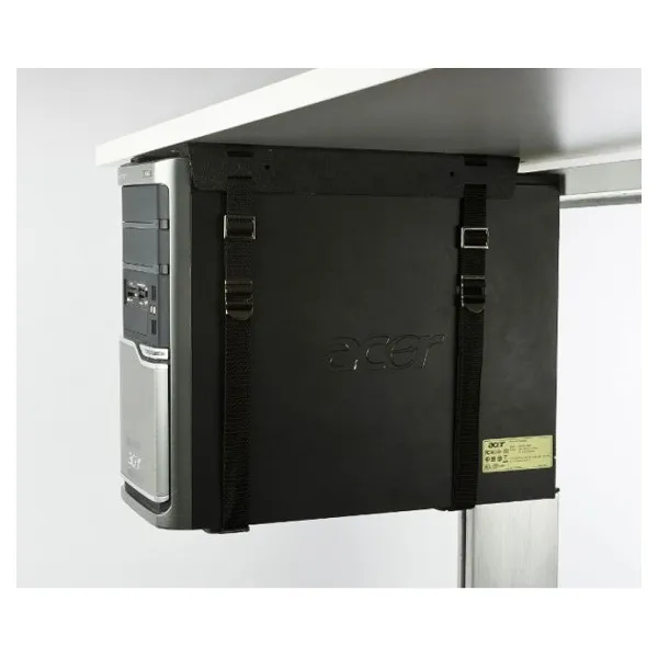 Computer holder with adjustable straps