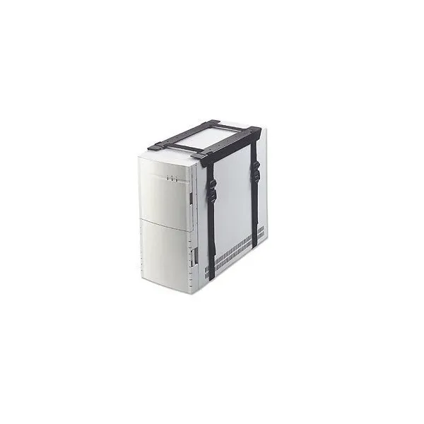 Computer holder with adjustable straps