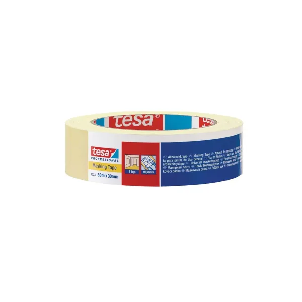 Lipni juosta popierinė universali 50m x 25mm, gelsva