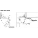 Hinge for 35° corner cabinet