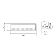 Cable grommet L180mm aluminum