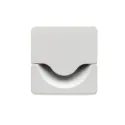 Cable grommet L86mm Ø80mm matte white