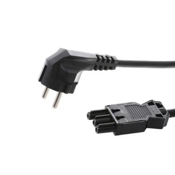 Supply cable GST18/CEE7/7, H05VV-F 3G1.5mm², L2000mm, black