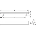 Furniture handle, Handle with base, zinc alloy
