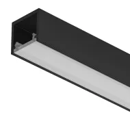 Profilis LED išorinis 2102 aliuminis L3000mm, juodas