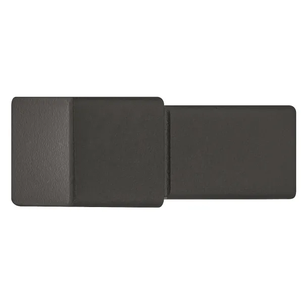 Rankenėlė H1940 14x34mm, juoda struktūrinė