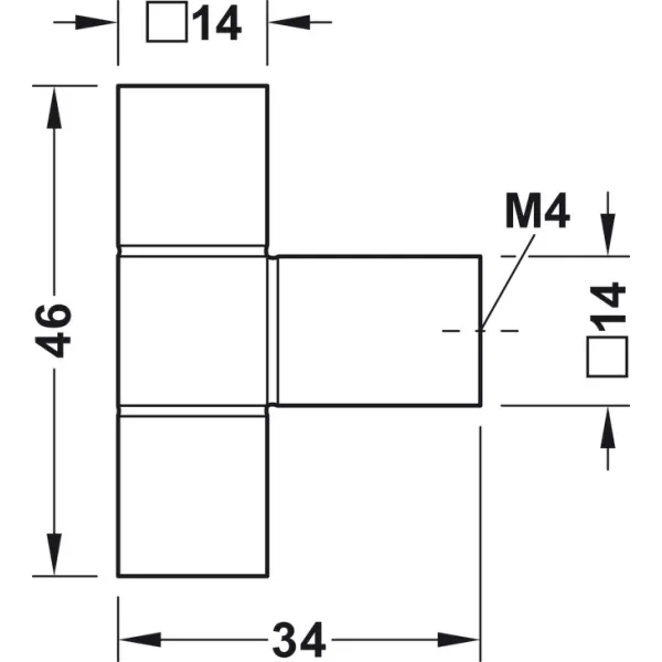 Rankenėlė H1945 46x34mm, juoda struktūrinė