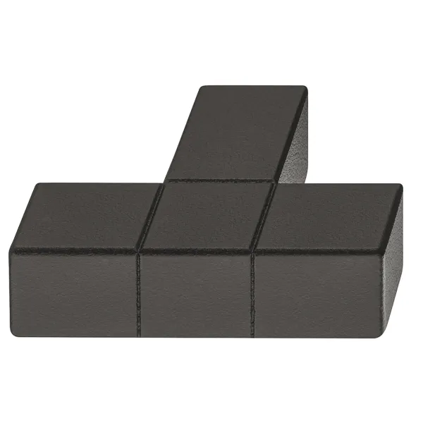 Rankenėlė H1945 46x34mm, juoda struktūrinė