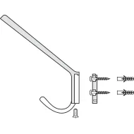 Pakabėlė CC20mm, L141mm, chromas