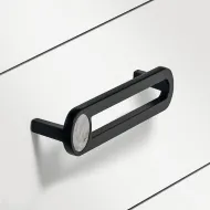 Rankenėlė H2170 CC160mm, L167mm, marmuro/matinės juodos spalvos