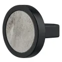 Rankenėlė taškinė H2175 Ø32mm, marmuro/matinės juodos spalvo