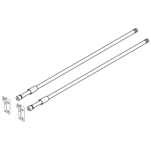 Paaukštinimas šoninis stalčiui METALBOX L500mm, balta