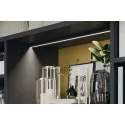 Profilis LED išorinis 2102 aliuminis L3000mm, nerūdijančio plieno spalva
